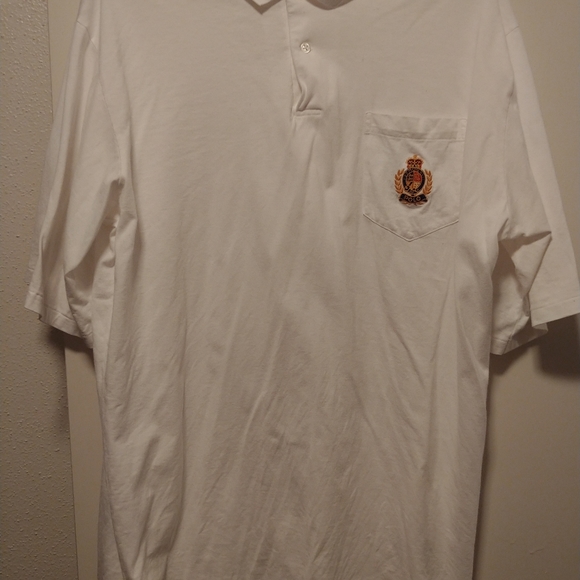 Classic Polo Ralph Lauren White Polo Crest Shirt L - Picture 2 of 5